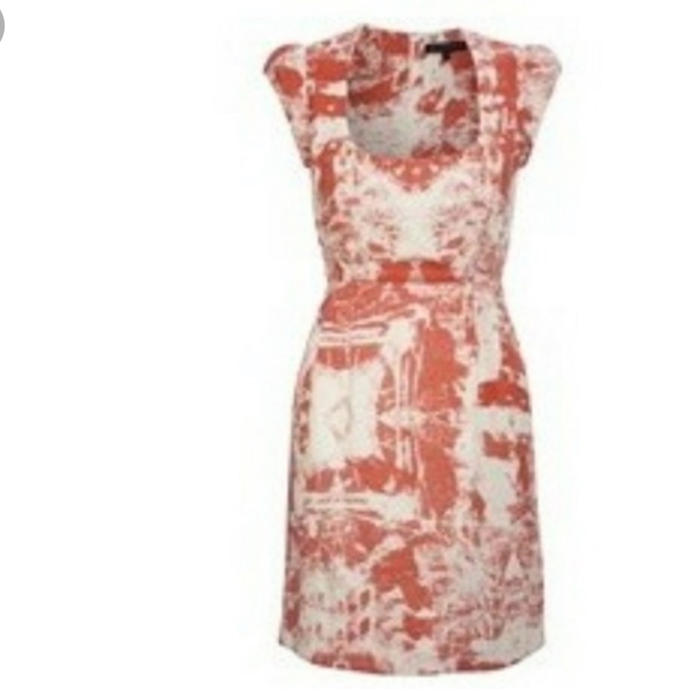 French Connection abstract linen dress
